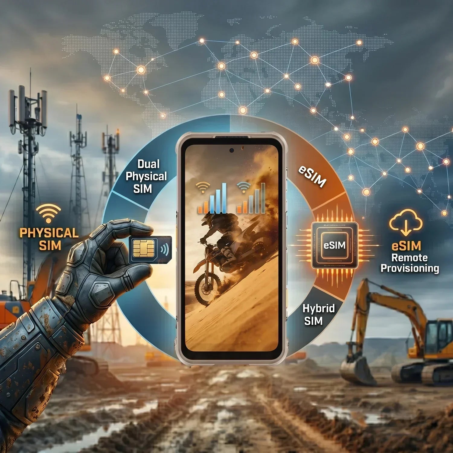 eSIM vs Dual SIM in Rugged Smartphones: Which Is Better for Outdoor Professionals?