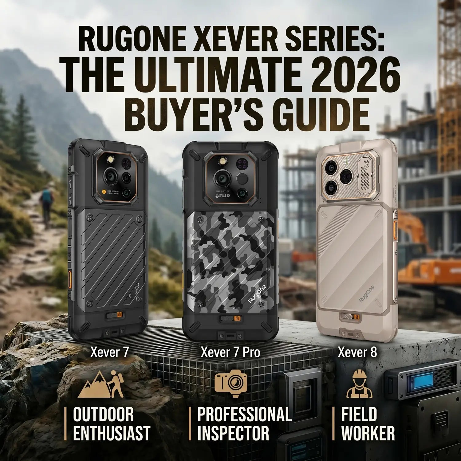 Xever 7 vs Xever 7 Pro vs Xever 8: Which RugOne Phone Should You Buy in 2026?