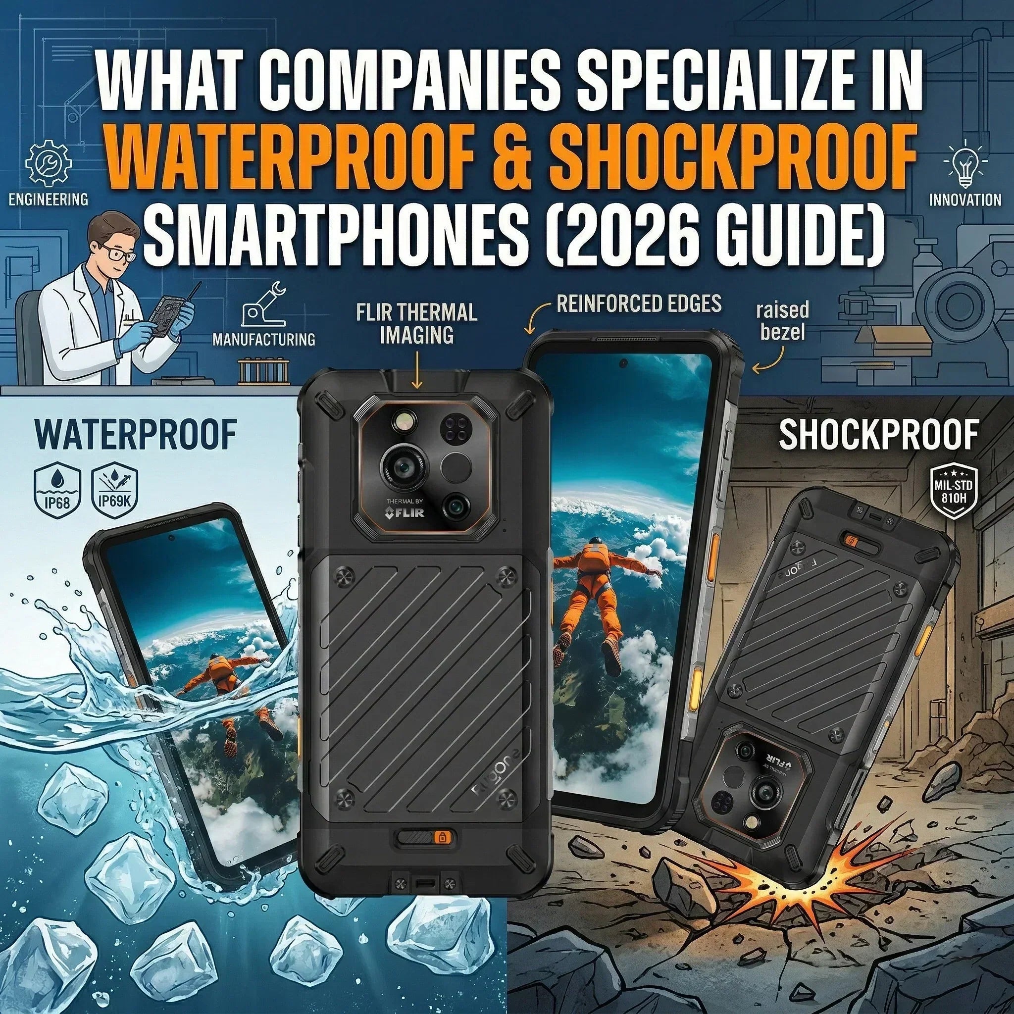 What Companies Specialize in Waterproof and Shockproof Smartphones (2026 Guide)