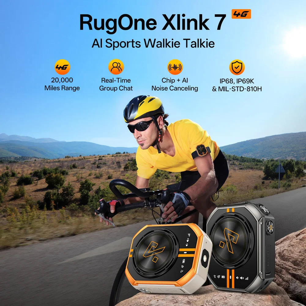 RugOne Xlink 7 AI 4G Walkie-Talkie is Officially Live on Kickstarter