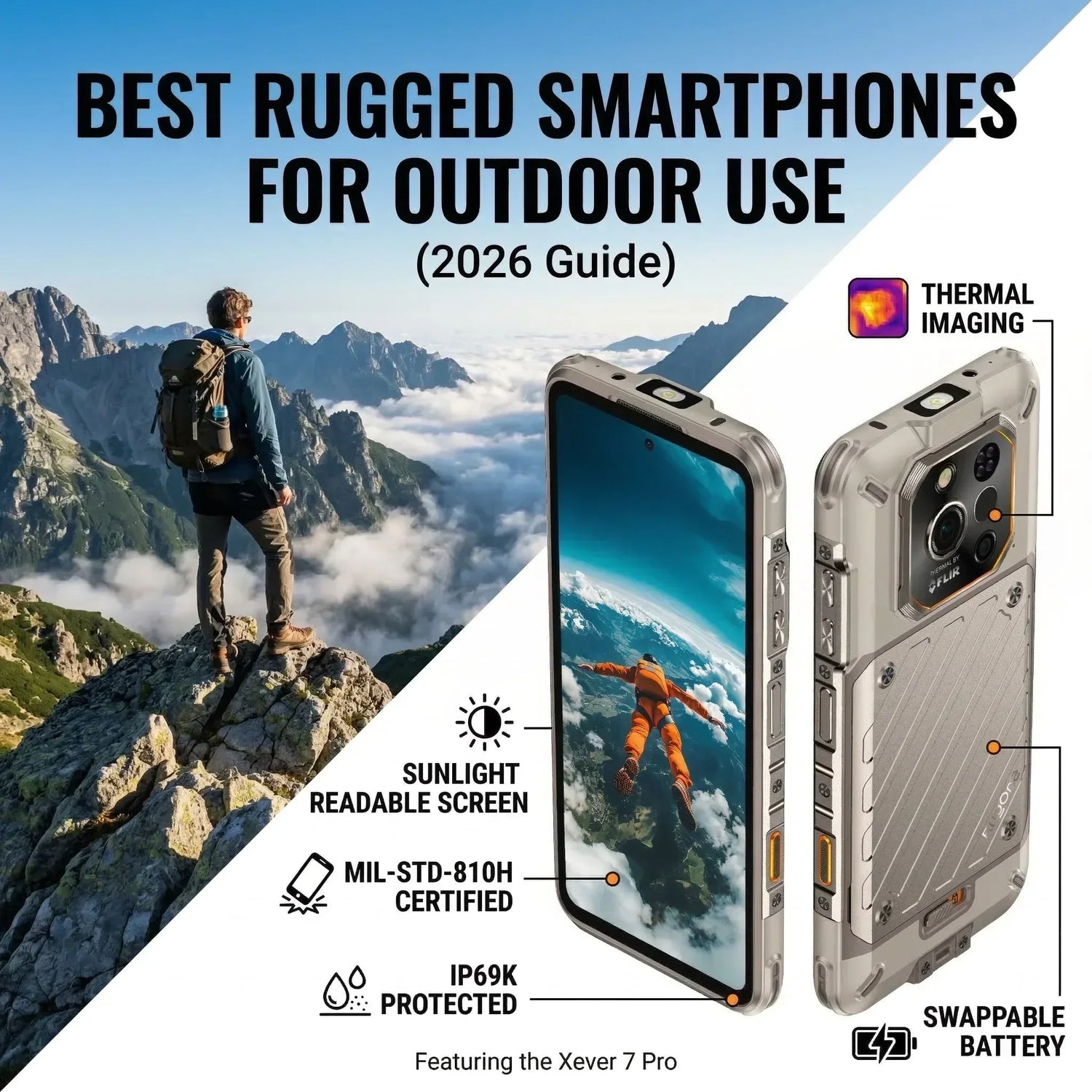 Best Rugged Smartphones for Outdoor Use (2026 Guide): Key Features, Durability & Battery Life